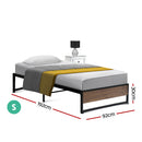 OSLO Bed Frame Metal Frame Bed Base