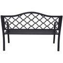 Wallaroo Steel Outdoor Garden Bench - Elegant