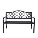 Wallaroo Steel Outdoor Garden Bench - Elegant
