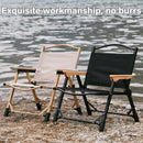 Outdoor Folding Chair Portable Camping Seat Compact Foldable Chair for Picnic - Black