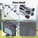 Weisshorn Camping Chair Adjustable Reclining Portable Outdoor Folding Chair Grey
