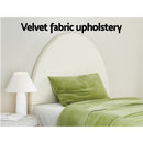 ELLA -  Bed Frame Single Size Velvet Cream