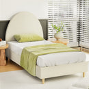 ELLA -  Bed Frame Single Size Velvet Cream