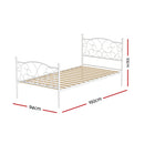 Artiss Bed Frame Single Size Metal Frame GROA